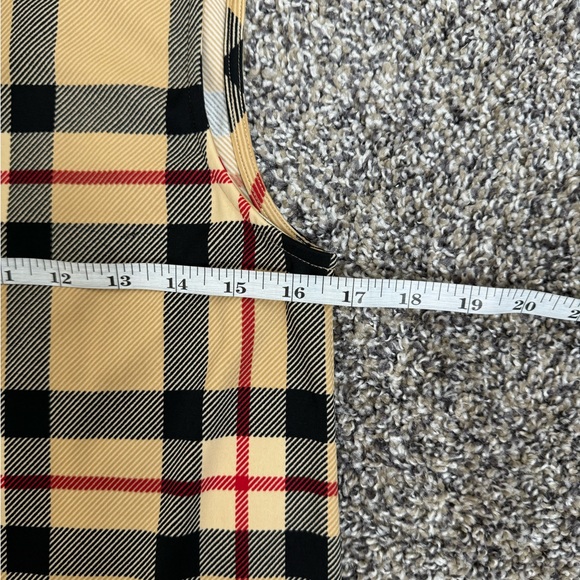 Jude Connally Sleeveless Plaid with Red Paisleys at Hem Dress Small - Picture 5 of 7